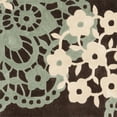 thumbnail image 2 of Safavieh Moderne Art 5' Carré Tapis en Polyester Touffeté à la Main en Brun, 2 of 3