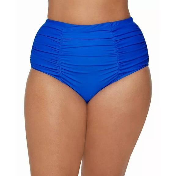 Raisins Curve Trendy Plus Size Costa Tummy-Control Bikini Bottoms 18W