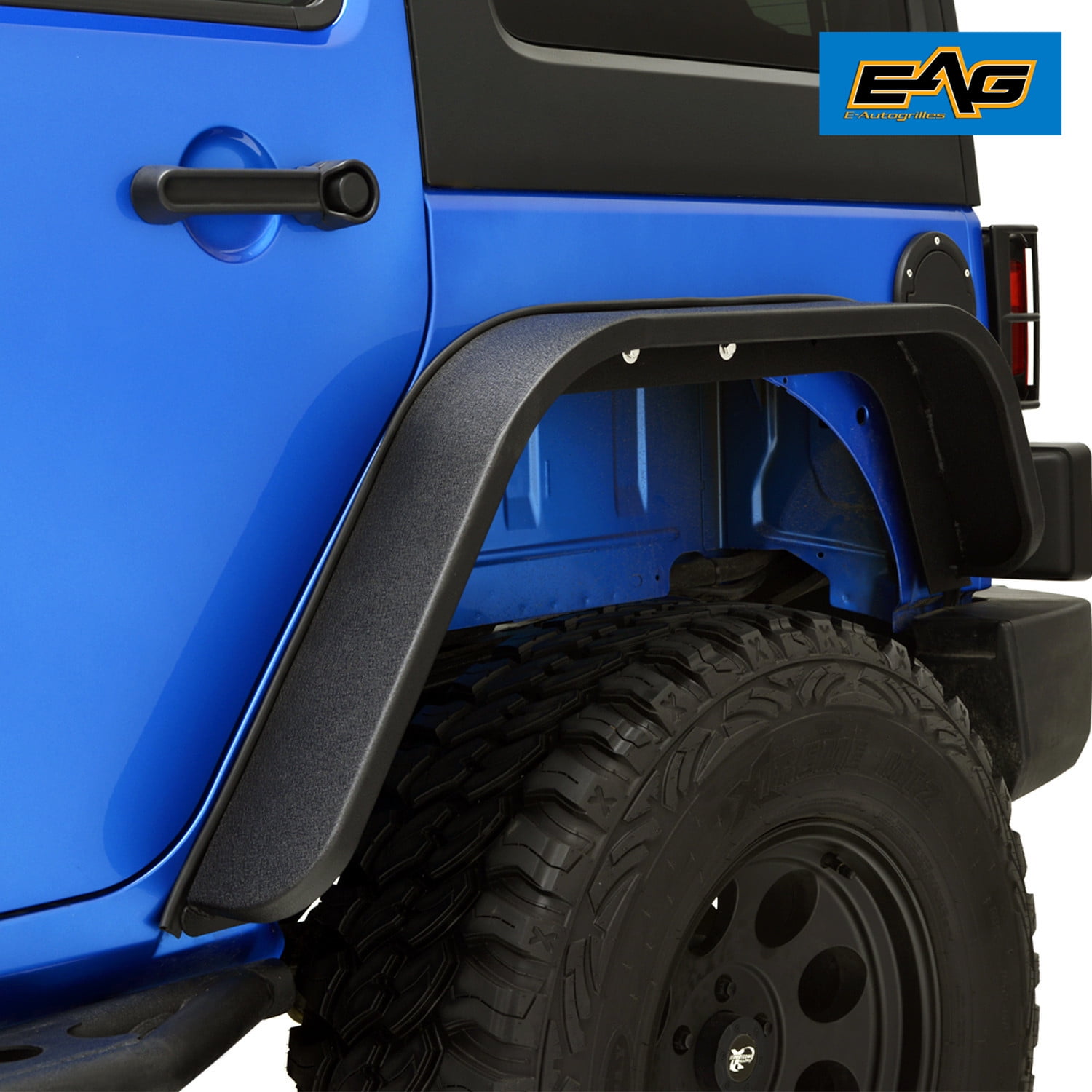 EAG 0718 Jeep Wrangler JK Steel Rear Fender Flares 2PCS Edge