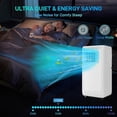 thumbnail image 3 of 8,000 BTU Portable Air Conditioner – Dehumidifier, Fan, Sleep Mode, Remote Control, Reusable Filter, Window Kits Included, White, 3 of 6
