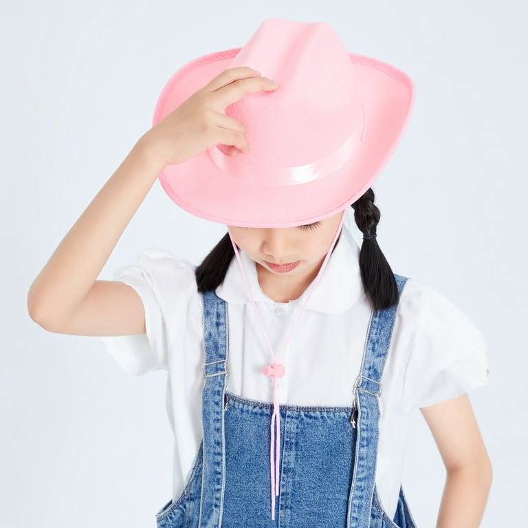 Novelty Cowboy Hats for Kids Boys Girls Western Wide Brim Felt