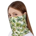 thumbnail image 4 of Yiaed Green Hawaii Palms Print Multifunction Beanie Hats for Women Men Slouchy Knit Beanie Hat Winter Hat Scarf Stretch Skull Cap, 4 of 8