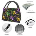 thumbnail image 4 of Disketp Mardi Gras6 Bolsa Térmica Estampada, Bolsa Térmica Aislante para Almuerzo, Playa y Campamento, 4 of 6
