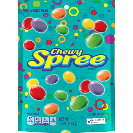 (3 Pack) Wonka, Chewy Spree Candy, 12 oz