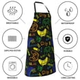 thumbnail image 5 of Goofa Game Play Printed Waterproof Apron 33" Chef Aprons for Men Heavy Duty Chemical Work Apron Adjustable Bib Apron, 5 of 9