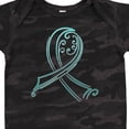 thumbnail image 4 of Inktastic Teal Ribbon- Ovarian Cancer Awareness Boys or Girls Baby Bodysuit, 4 of 5