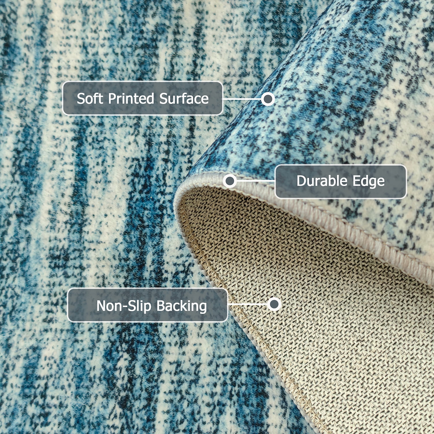 2'x6' Abstract Kitchen Runner Rug,Non-Slip Entryway Runner Laundry Rug,Soft Indoor Machine Washable Hallway Runner Rugs Throw Carpet for Living Room Bedroom Dining Room Hallway Kitchen