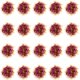 thumbnail image 1 of Juego de pompones de color rojo rosa para animadoras, ideal para adultos y niños, flores elásticas para muñecas para animadoras, 1 of 3