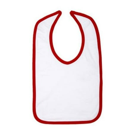 Rabbit Skins Infant Contrast Trim Premium Jersey Bib