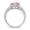 thumbnail image 2 of Auriga Fine Jewelry 925 Sterling Silver 1 CZ Heart Ring Size 7 for Women, 2 of 6