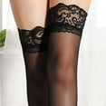 thumbnail image 4 of TELOLY Thigh High Socks,Breathable Net Fleece Tights,Stylish Design Soft Feel Knee High Socks,Purple, 4 of 4