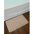 thumbnail image 2 of Cranberry Bath Mat, Pattern of Vintage Botany Herbs Strawberry Leaf Flower Blooms Branches Spring, Plush Bathroom Decor Mat with Non Slip Backing, 29.5" X 17.5", Multicolor, by Ambesonne, 2 of 2
