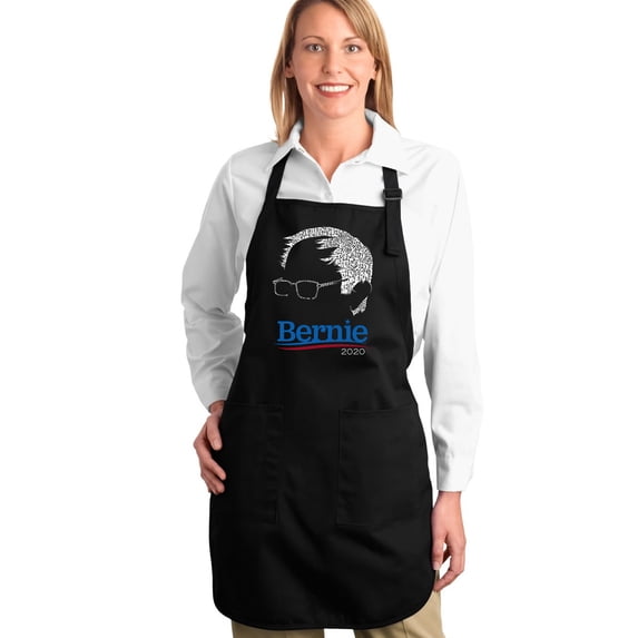 LA Pop Art Full Length Word Art Apron - Bernie Sanders 2020