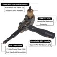 thumbnail image 3 of Right Angle Drill Attachment, All Metal Body 90 Degree Drill Adapter, 3 of 5