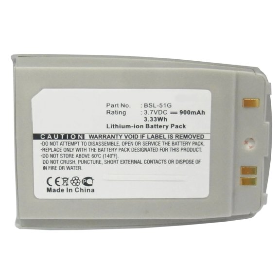 Batteries N Accessories BNA-WB-L3426 Cell Phone Battery - Li-Ion, 3.7V, 900 mAh, Ultra High Capacity Battery - Replacement for LG BSL-51G Battery