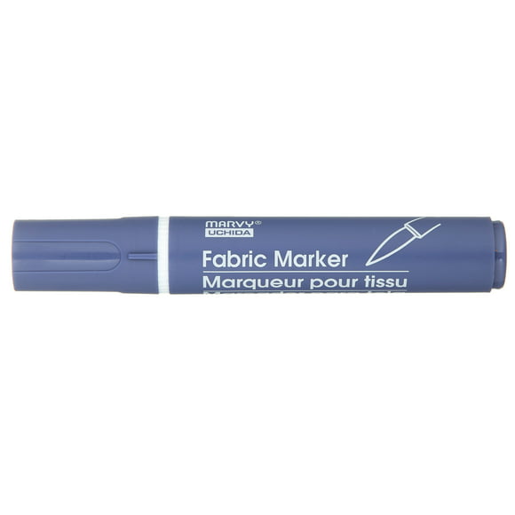 Uchida Fabric Brush Marker, Navy Pigmented Ink