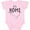 AD-Pink, variant on Inktastic Its Home- State of Texas Outline Distressed Text Boys or Girls Baby Bodysuit