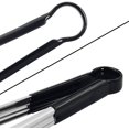 thumbnail image 5 of Serving Tongs 9-Inch Metal Cooking Tongs with Soft Handle, Set of 3 (9 9 9 Inch, Black), 5 of 5