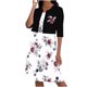 thumbnail image 1 of Conjunto de dos piezas de verano para mujer, cuello redondo, elegante, con tirantes, y cárdigan de media manga, conjunto de tops Wmkox8yi  bvn852, 1 of 5