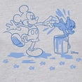 thumbnail image 3 of Disney - Mickey Mouse - Blue Pup Prints & Outline - Juniors Fitted Graphic T-Shirt, 3 of 5