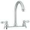 Dura Faucet Non-Metallic J-Spout RV Kitchen Faucet - Chrome Polished