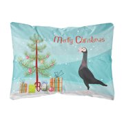 Carolines Treasures BB9312PW1216 English Carrier Pigeon Christmas Canvas Fabric Decorative Pillow, Teal, 12H x16W,