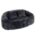 thumbnail image 6 of Bean Bag Chair, Lazy Sofa Chair with Pillows and Armrests, Durable Comfort Lounger High Back Bean Bag Chair Couch for Adults Kids Bedroom Living Room Playroom, Black, 6 of 7