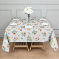 thumbnail image 3 of Pioneer Flower Floral Print Pattern Square Tablecloth, Waterproof Wipeable Spillproof Washable Table Cover for Home Kitchen Party and Daily Decor 60"x60", 3 of 6