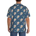 thumbnail image 5 of Haiem Astronaut Corgi Dog Men's Casual Shirts Short Sleeve Button Down Shirts Fashion Textured Summer Beach Shirt-Medium, 5 of 7