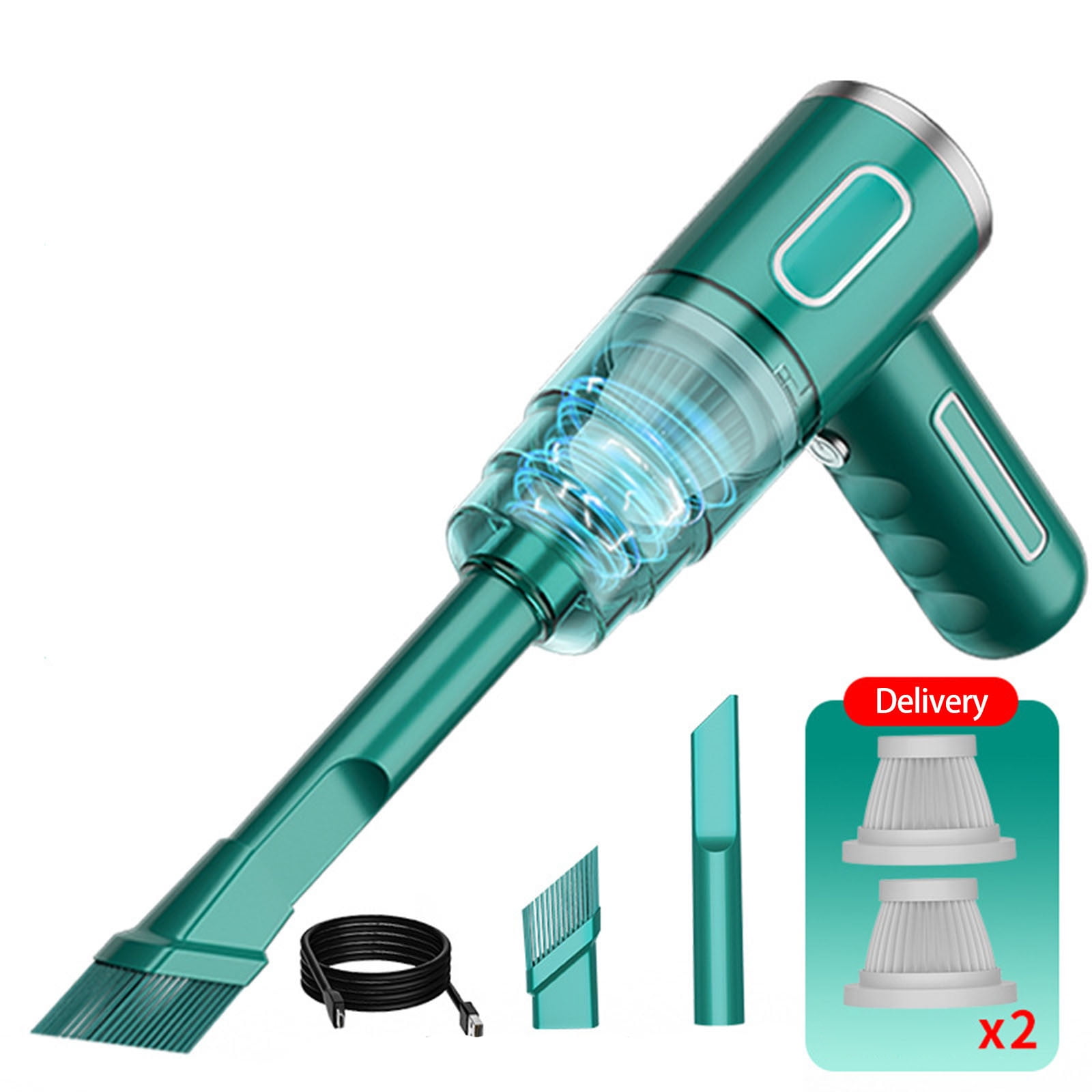 Buodes Summer Savings Clearance Vacuum Cleaners For Home Car Vacuum Cleaner, Super Handheld Portable Car Car Vacuum Cleaner, Home Wireless Mini Blowers 2PC