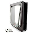 thumbnail image 3 of EIGTHTAIL Grande Porte pour Chat (Format Extérieur 9,9” x 9,2”) Grande Porte pour Chat à Verrouillage à 4 Voies pour Portes Intérieures et Extérieures Porte pour Animaux Résistante aux Intempéries pour Chats et Toutous avec Circonférence < 23”, 3 of 9