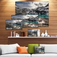 thumbnail image 3 of Mountain Creek under Cloudy Sky - Large Landscape Canvas Art Print, 3 of 4