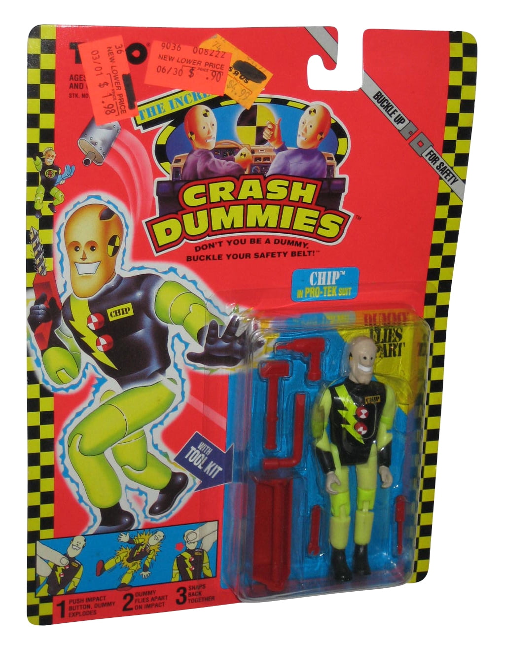 The Incredible Crash Dummies Chip In ProTek Suit Tyco Figure
