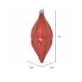 thumbnail image 2 of Vickerman 10" Burnish Orange Candy Glitter Shuttle Christmas Ornament, Pack of 2, 2 of 3