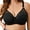 Black, variant on Womens Plus Size Full Coverage Bra Breathable Push Up Underwire Supportive Bra 42DD