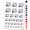 Black, variant on Flirty Heart Face with Rose in Teeth Mouth Water Resistant Temporary Tattoo Set Fake Body Art Collection - White