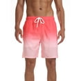 thumbnail image 4 of Yunliwuli Men Workout Gym Shorts Gradient Elastic Bodybuilding Athletic Shorts with Liner for Running Joggers Activewear, 4 of 9