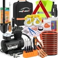 thumbnail image 1 of Kit de emergencia para auto AUTODECO con cables pasa corriente e inflador, 1 of 5