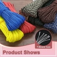 thumbnail image 4 of Cuerda de Paracord Uxcell de 550lb 200ft, Cuerda de Tienda de 4mm, Cuerda Pesada de Núcleo de 7-Hilos para Uso Exterior Negra, 4 of 6