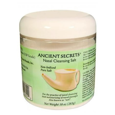 Nasal Powder - Ancient Secrets Nasal Cleansing Pot Salt 10 oz