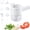 White, variant on 5-in-1 Wireless Electric Vegetable Chopper, Multi Blade Chopper Electric Hand Held Food Processor with Slicer, Grater & Peeler