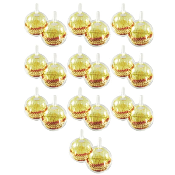 20Pcs Clear Plastic Chocolate 4cm Round Candy Boxes Valentines Day Wedding Christmas Party Bouquet Gift Holder