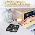 thumbnail image 6 of Black Coffee Vintage Pot Holders for Kitchen Heatproof Potholder, 4 Pack Farmhouse Coffee Cup Bean Hot Pads Multipurpose Oven Pads Cloth Potholders Trivet for Cooking and Baking, 6 of 8
