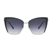 Sofia Vergara® x Foster Grant® Glossy Dark Teal Women's Cat-Eye Sunglasses, Leopard Print Case