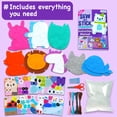 thumbnail image 3 of Kit de costura EZCRA 8 en 1 para niños, kits de manualidades de 4 a 8 años con pegatinas, 3 of 7