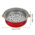 thumbnail image 3 of Portable Barbecue Grill Charcoal Stove Stainless Steel Split BBQ Stove, 3 of 8