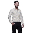 thumbnail image 4 of BESTMAN Casual PrintedShirtsFor Men Slim Fit Button Down Long SleeveShirt, 4 of 5