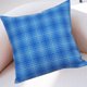 thumbnail image 5 of Funda de almohada de lino engrosado a cuadros, funda de cojín decorativa azul para salón, 45x45cm/17,72x17,72in, mezcla de nylon y spandex, decoración del hogar lavable extraíble para el día de San, 5 of 5