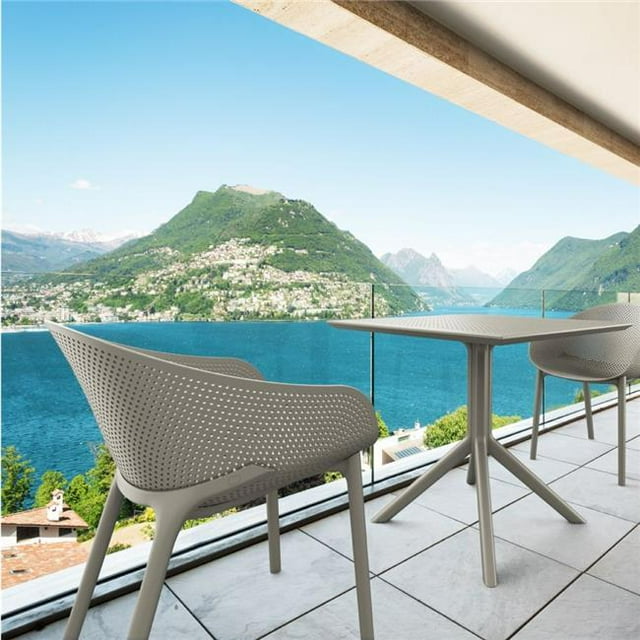 Siesta ISP1021S-DVR Ensemble Bistro d'Extérieur Sky, Gris Dove - 3 Pcs