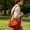 285#Orange, variant on Nylon Messenger Bag Small Crossbody Shoulder Bag Large Capacity Adjustable Strap Commuter Bag Lightweight Casual Daily Travel Work Office Everyday Carry Bag